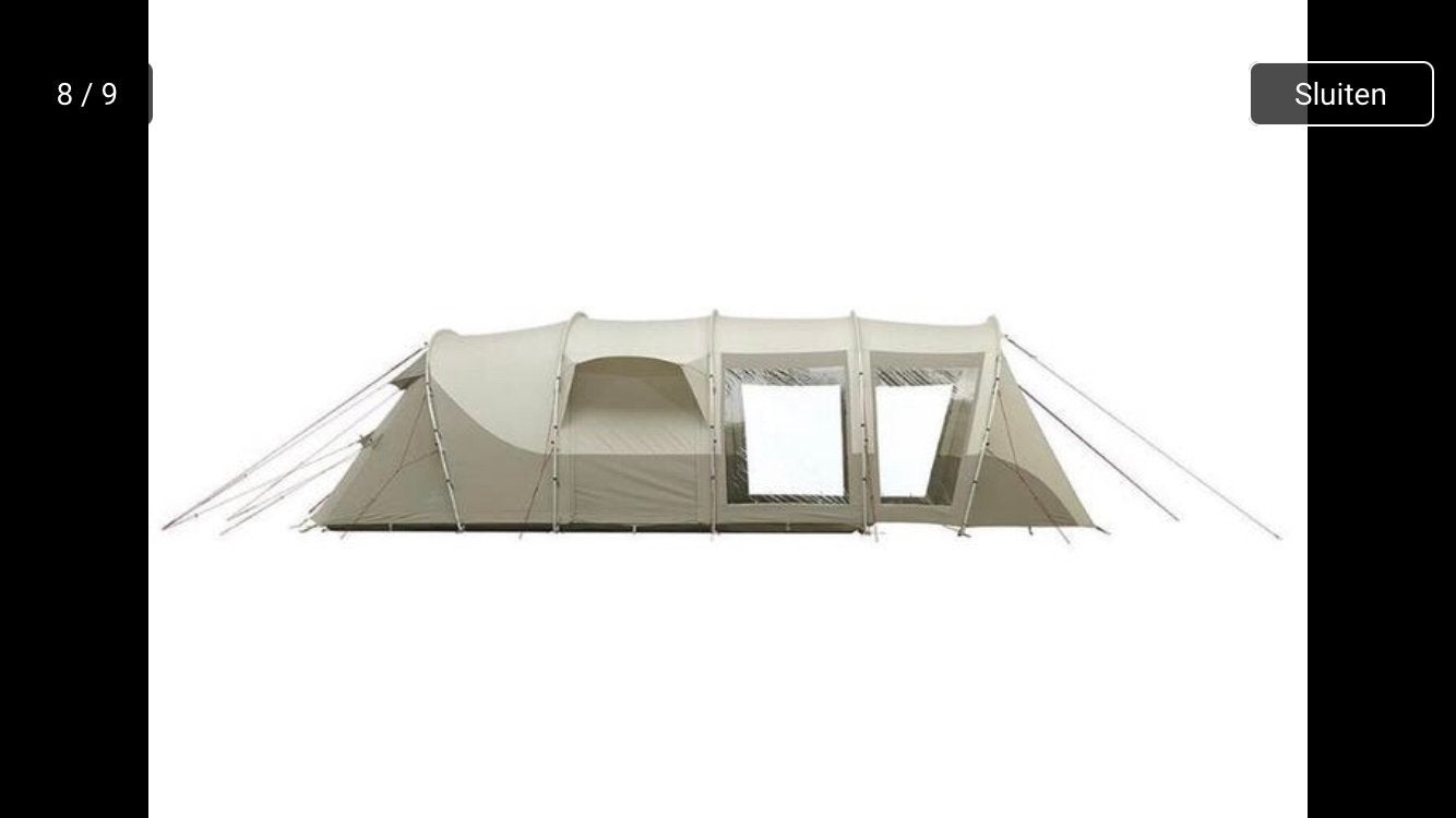 Nomad 5.1 tunneltent - Ruime gezinstent, Caravans en Kamperen, Tenten, Ophalen of Verzenden, Gebruikt, Tot en met 5