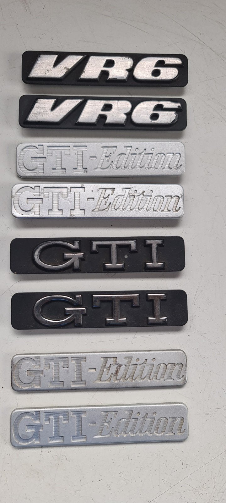 VW Golf 3 MK3 GTI Edition en VR6 logo embleem Emblemen, Ophalen of Verzenden