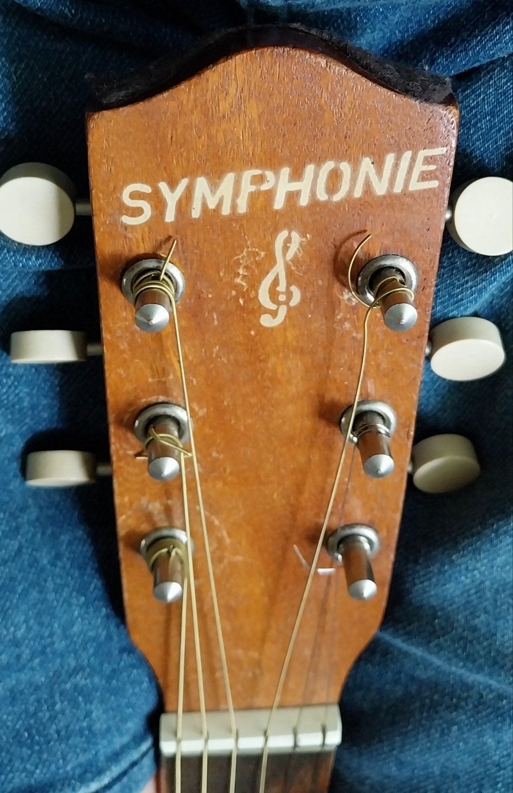 Symphonie (Egmond)-Origineel en in prima staat !, Muziek en Instrumenten, Ophalen, Gebruikt, Western- of Steelstringgitaar, Met koffer