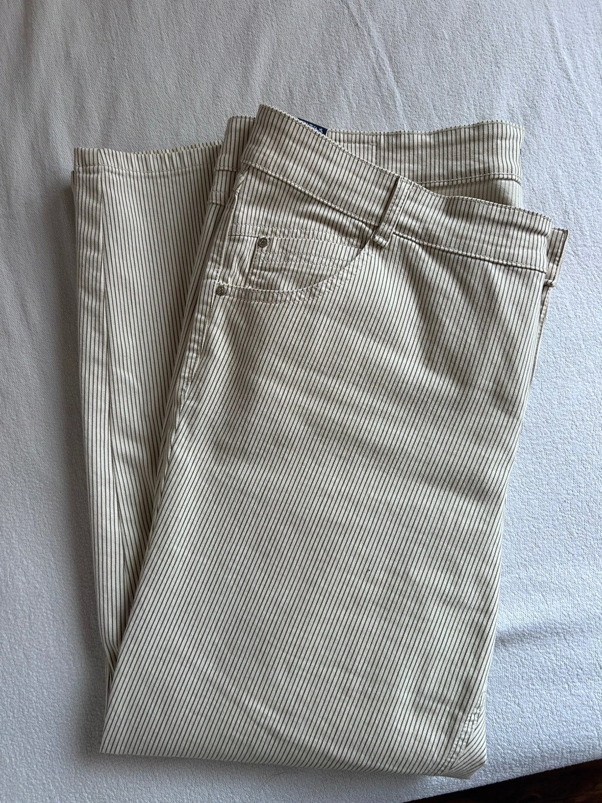 Gestreepte broek Gardeur, Kleding | Dames, Beige, Maat 46/48 (XL) of groter, Ophalen of Verzenden, Lang
