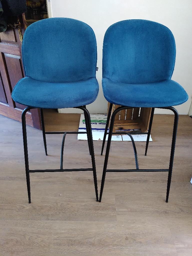 Hoge barstoelen, Ophalen, Gebruikt, Met voetsteun, 60 tot 90 cm