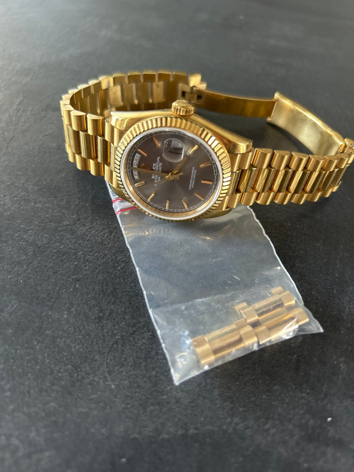 QF Rolex daydate 36mm, Ophalen, Staal, Rolex, Polshorloge