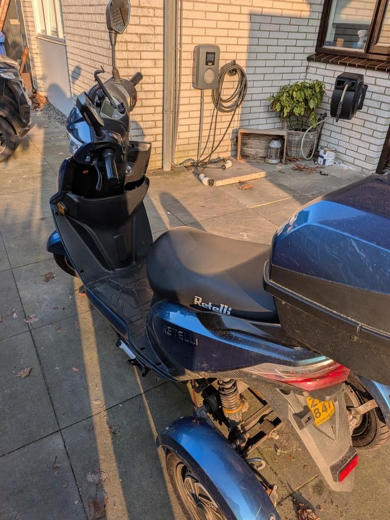 Retelli elektrische scooter met 3 wielen, Diversen, Brommobielen en Scootmobielen, Overige merken, Ophalen of Verzenden, Zo goed als nieuw