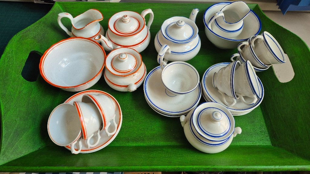 Kinderservies Petrus Regout en Societe Ceramique, Antiek en Kunst, Ophalen of Verzenden