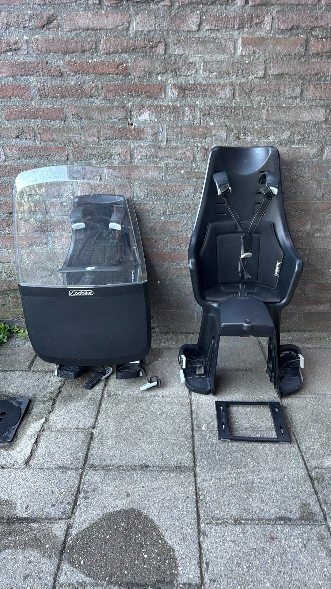 Bobike voor en achterzitje, Ophalen, Gebruikt, Voetsteuntjes