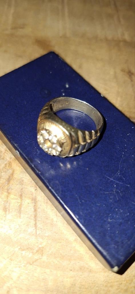 Rolex ring 14 karaat, Sieraden, Tassen en Uiterlijk, Ringen, Ophalen, Gebruikt, 20 of groter, Heer