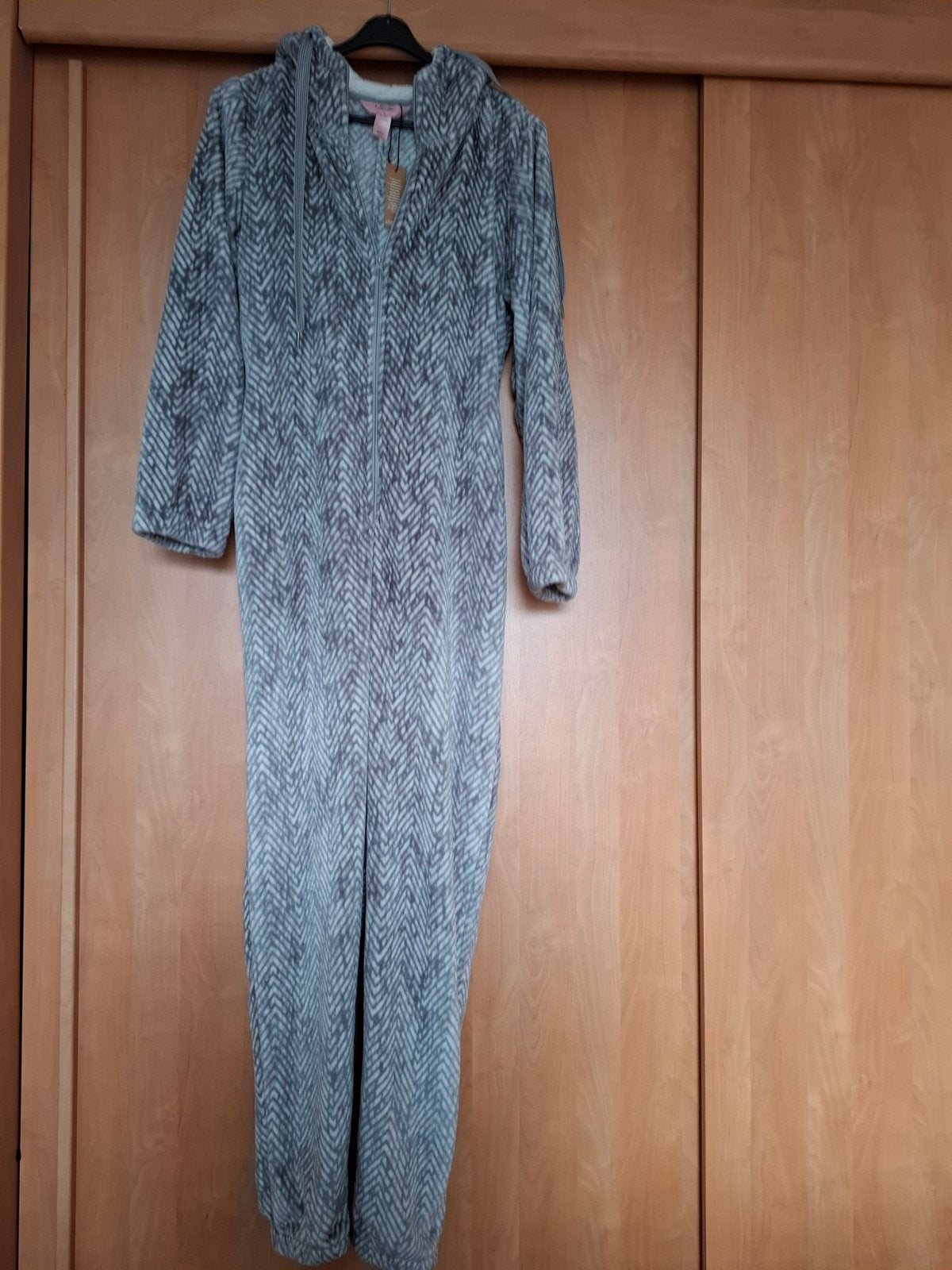 Hunkemöller Onesie - Maat M - Grijs/Wit, Kleding | Dames, Huispakken, Maat 38/40 (M), Nieuw, Ophalen of Verzenden, Hunkemöller