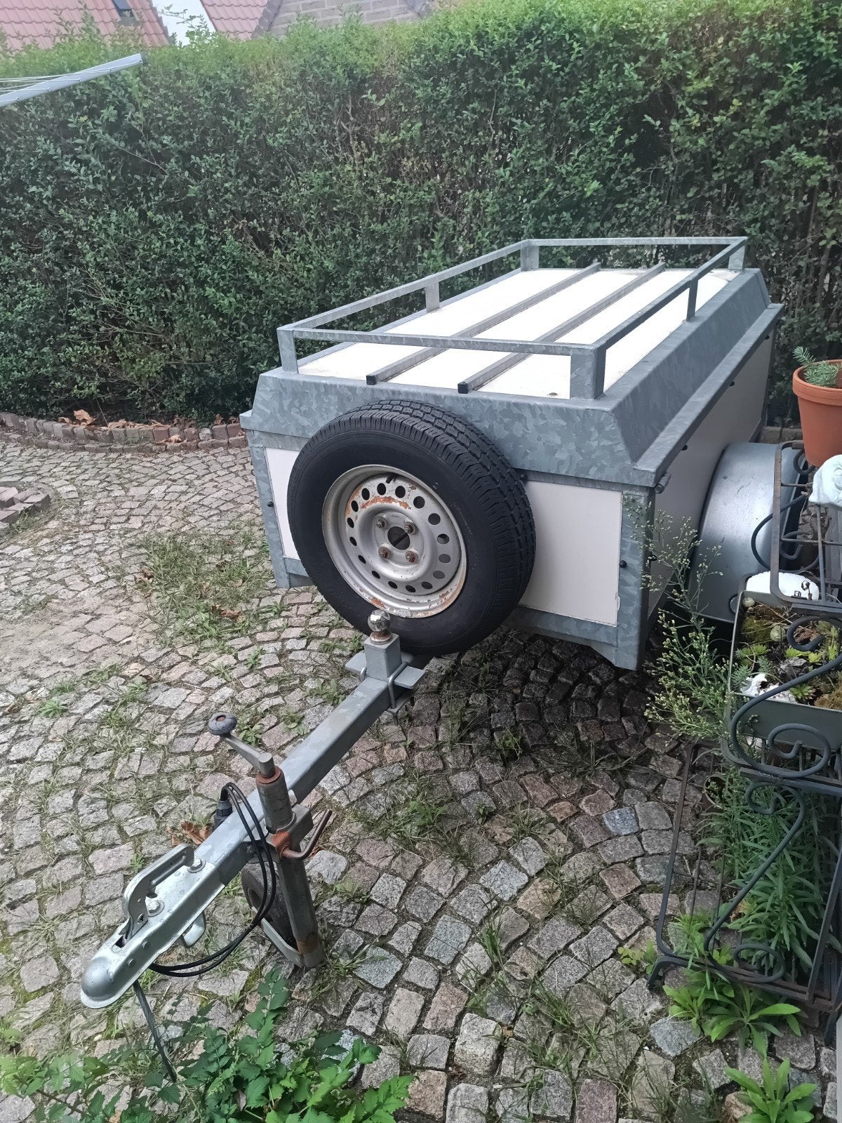Vakantiewagen, Bagagewagen, compacte aanhanger met deksel, Auto diversen, Aanhangers en Bagagewagens, Ophalen, Gebruikt
