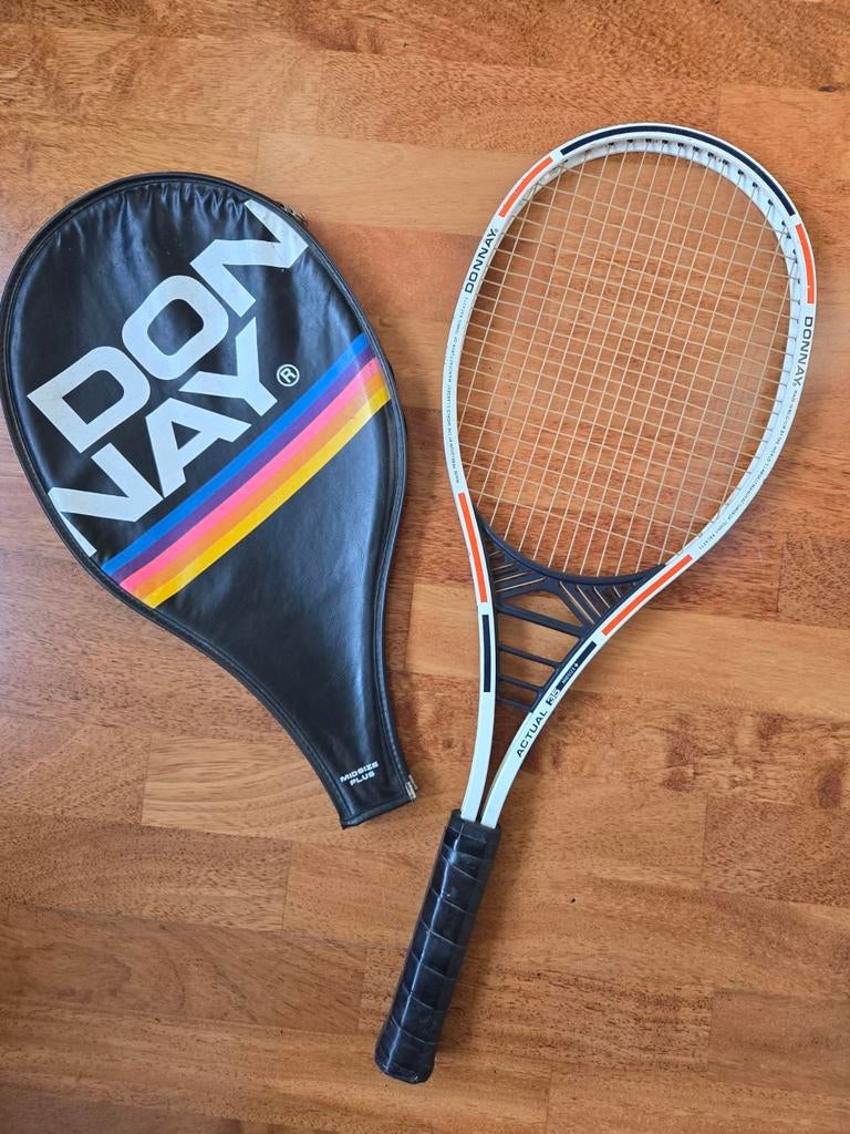 Vintage Donnay Actual 35 Midsize tennisracket, Ophalen of Verzenden, Racket, Overige merken