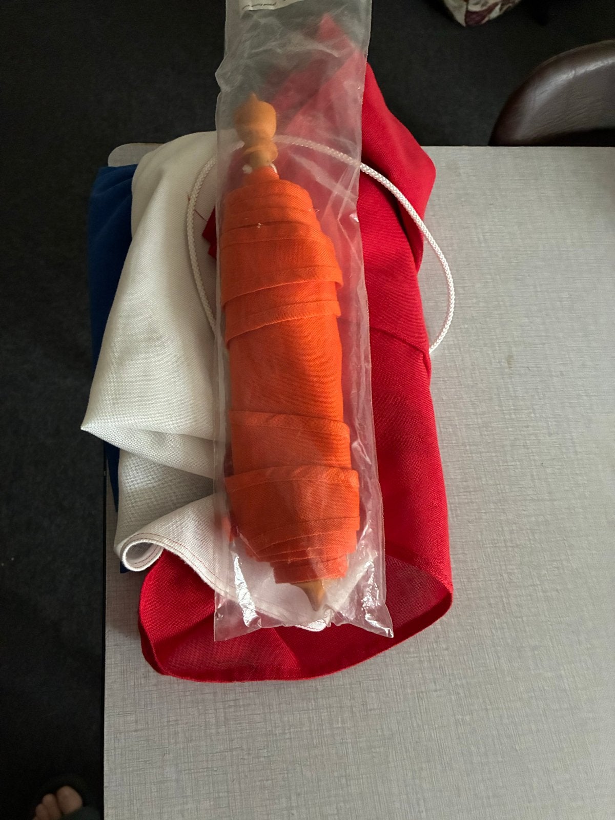 Nederlandse vlag met wimpel, Ophalen, Gebruikt