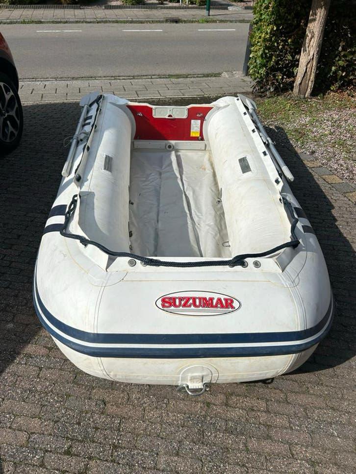 Rubberboot - harde bodem - 6 pk 4 takt motor!, Ophalen, Aluminium, Gebruikt, Suzumar