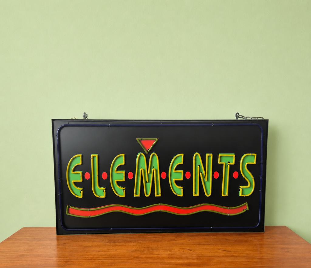 Vintage wandlamp - Neon verlichting - Elements, -, -, Ophalen of Verzenden, Zo goed als nieuw