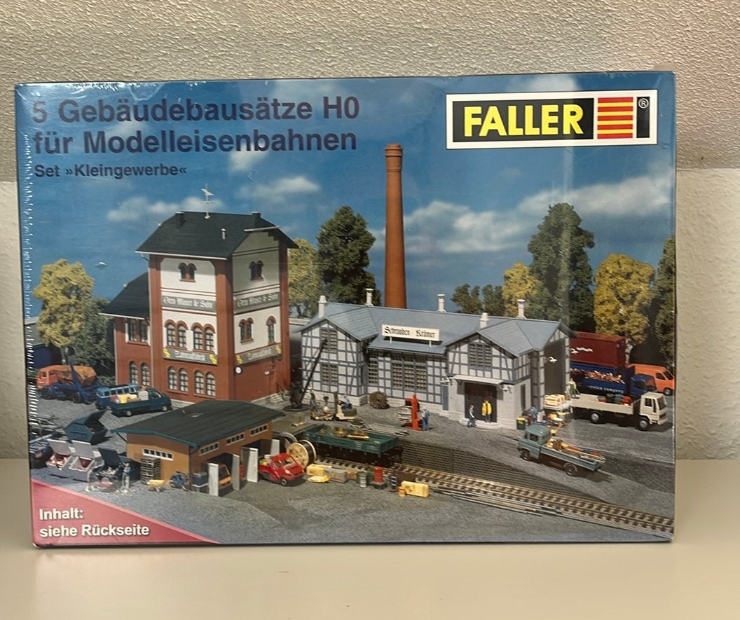 H0 Faller set Klein gewerbe, Overige merken, Gelijkstroom of Wisselstroom, Brug, Tunnel of Gebouw, Nieuw
