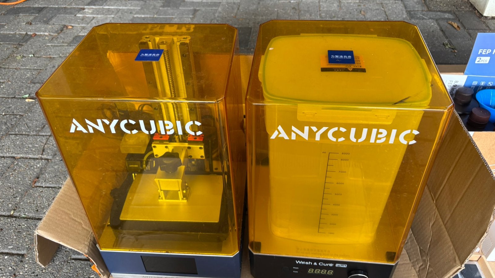 Anycubic Photon M3 Plus + Wash & Cure Plus veel toebehoren, Computers en Software, Ophalen, Ingebouwde Wi-Fi, Gebruikt, Resin/Hars