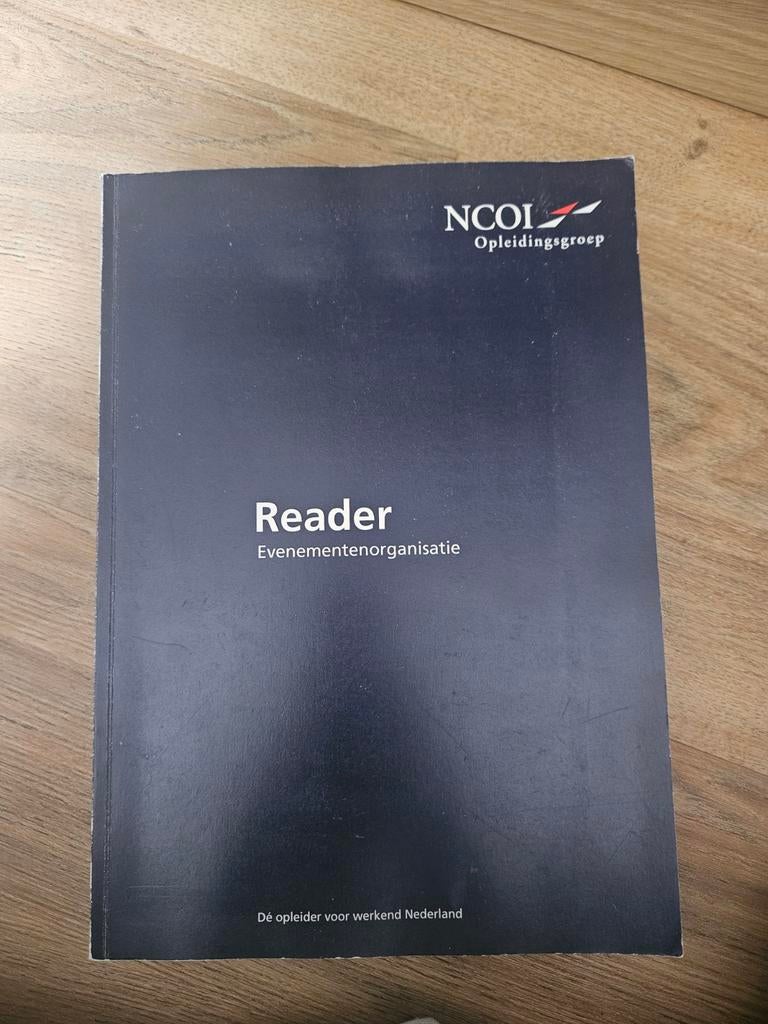 NCOI Reader Evenementenorganisatie, NCOI Opleidingsgroep, Zo goed als nieuw, Gamma, HBO
