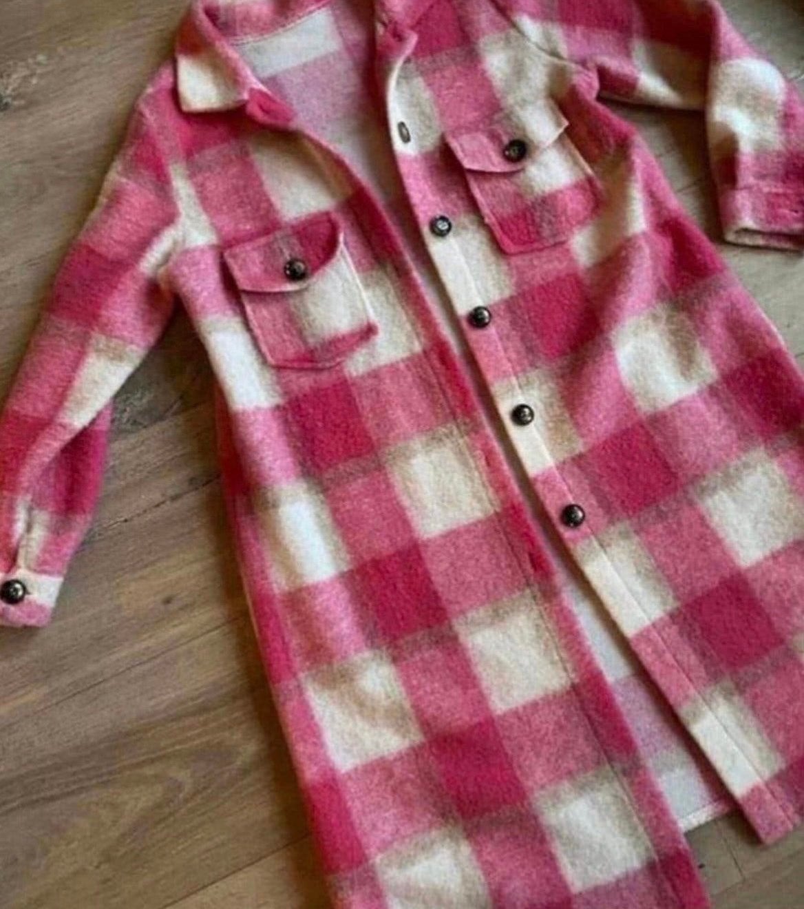 lange blouse - maat m/l (50% wol), Ophalen of Verzenden, Zo goed als nieuw, Maat 38/40 (M), Roze