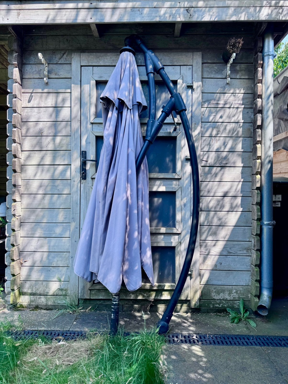Gebruikte parasol te koop, Ophalen, Verstelbaar, 2 tot 3 meter, Zo goed als nieuw