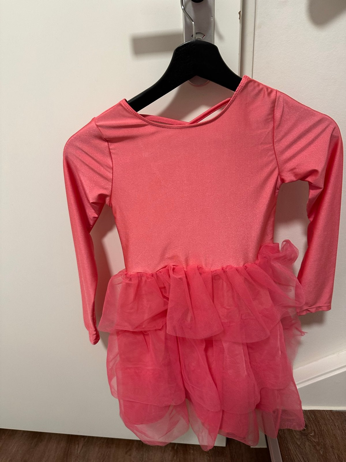 roze balletpakje/turnpakje met tule rokje H&M maat 122/128, Ophalen of Verzenden, Zo goed als nieuw, Meisje
