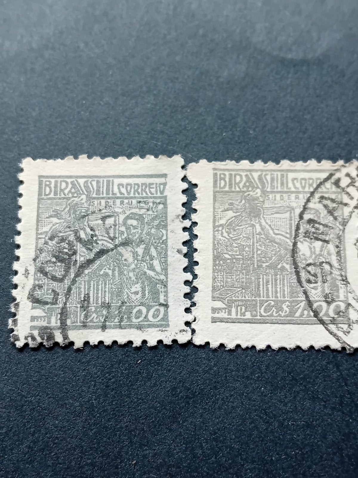 Gestempelde Braziliaanse postzegels, ca. 1940-1950, Ophalen of Verzenden, Zuid-Amerika