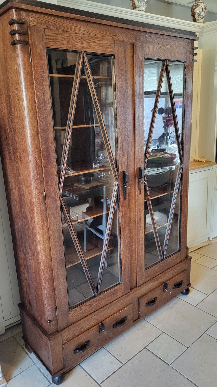 Prachtige Antieke Art Deco kast Amsterdamse school 1920, Ophalen