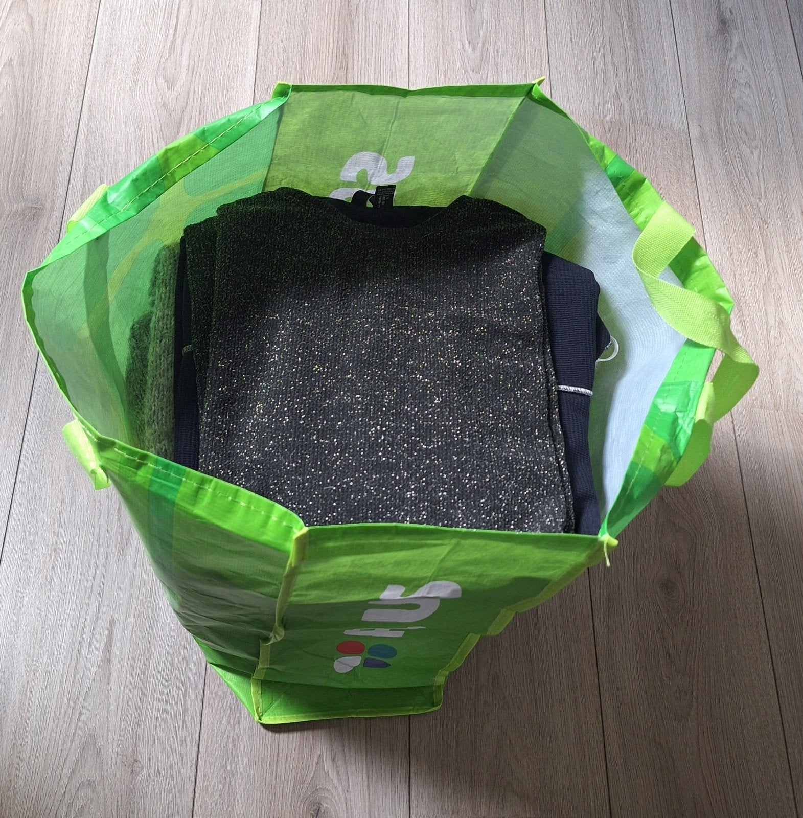 big shopper met kleding maat XL, Ophalen of Verzenden, Gedragen, Overige typen