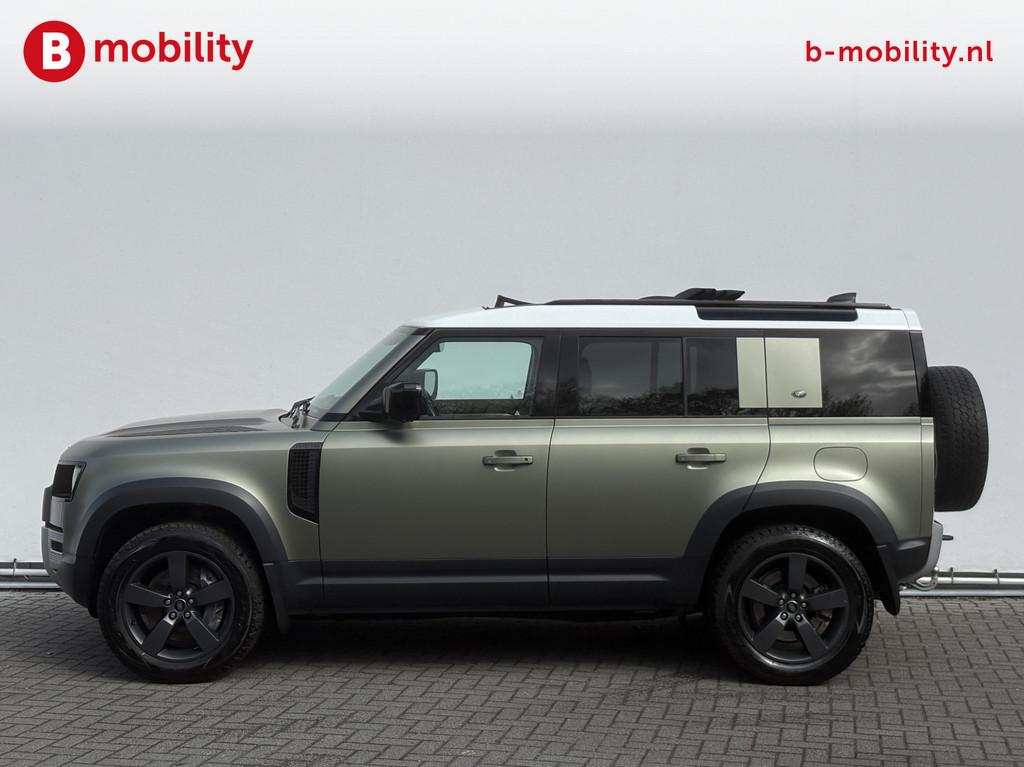 Land Rover Defender 110 2.0 P400e 110 X Hybride AWD 4x4 Trek, Auto's, Land Rover, Automaat, 404 pk, Gebruikt, Euro 6
