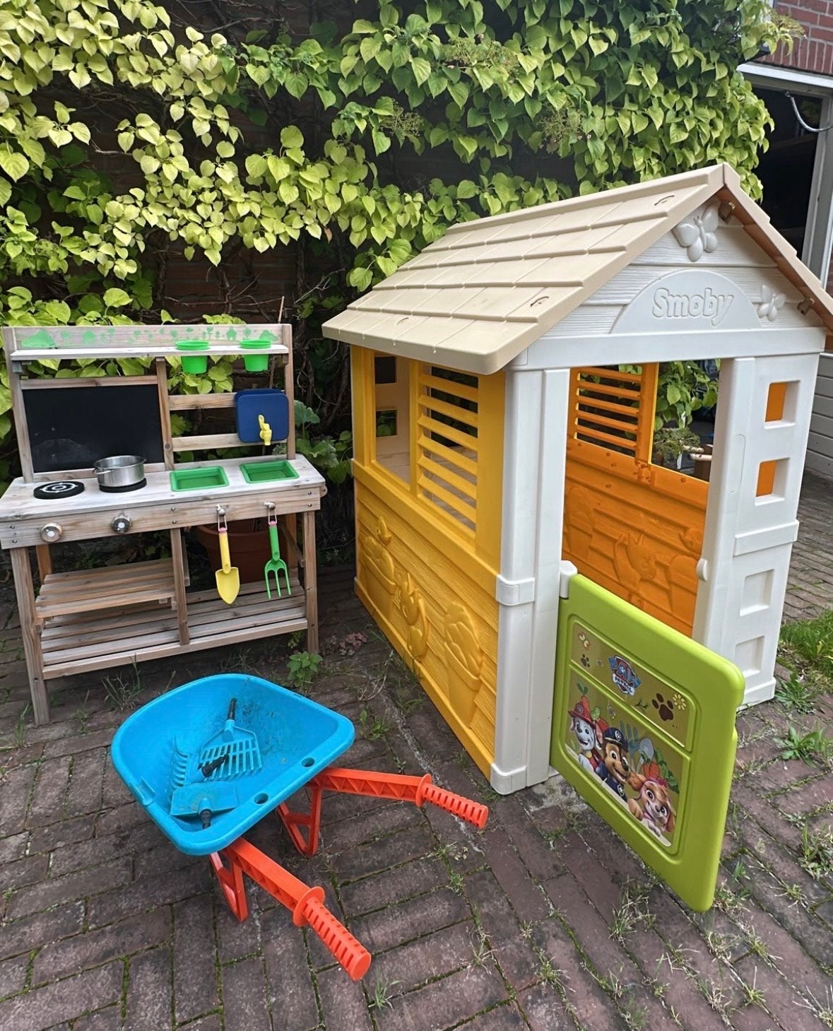 Smoby Speelhuisje, Speelkeuken & Kruiwagen, Ophalen of Verzenden, Gebruikt, Hout