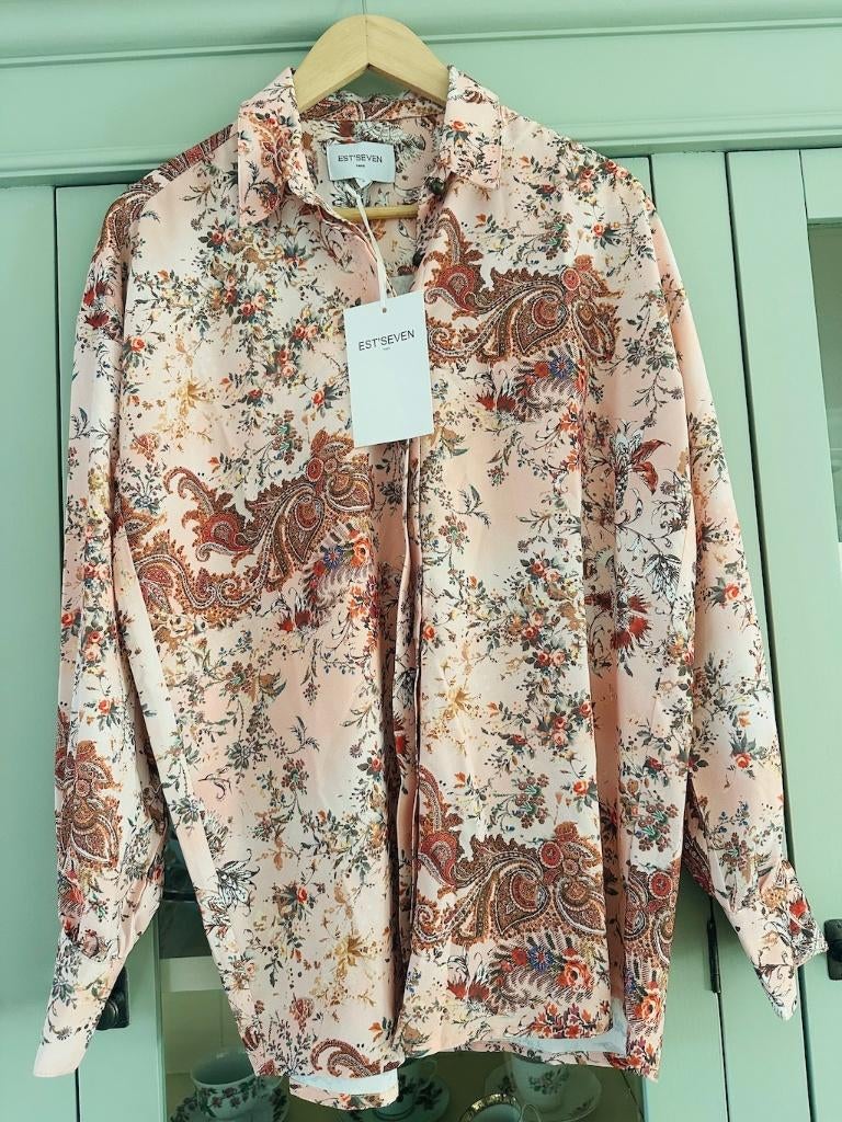 Blouse Est Seven Roze maat L Nieuw, Kleding | Dames, Blouses en Tunieken, Maat 42/44 (L), Ophalen of Verzenden, Roze, Est Seven