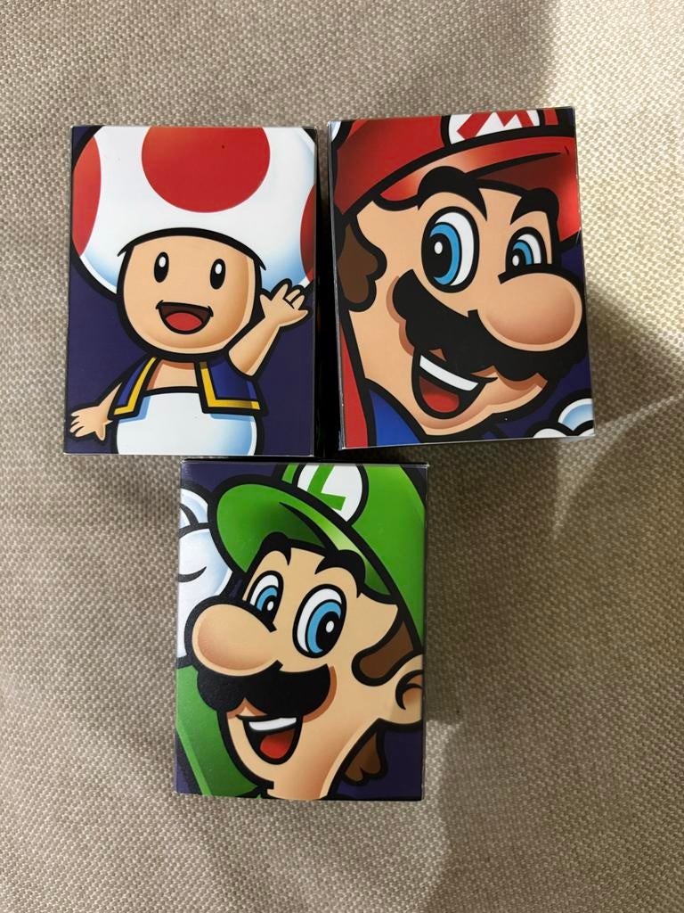 Mario, Luigi en Toad Deckboxjes - Set van 3, Ophalen of Verzenden, Nieuw