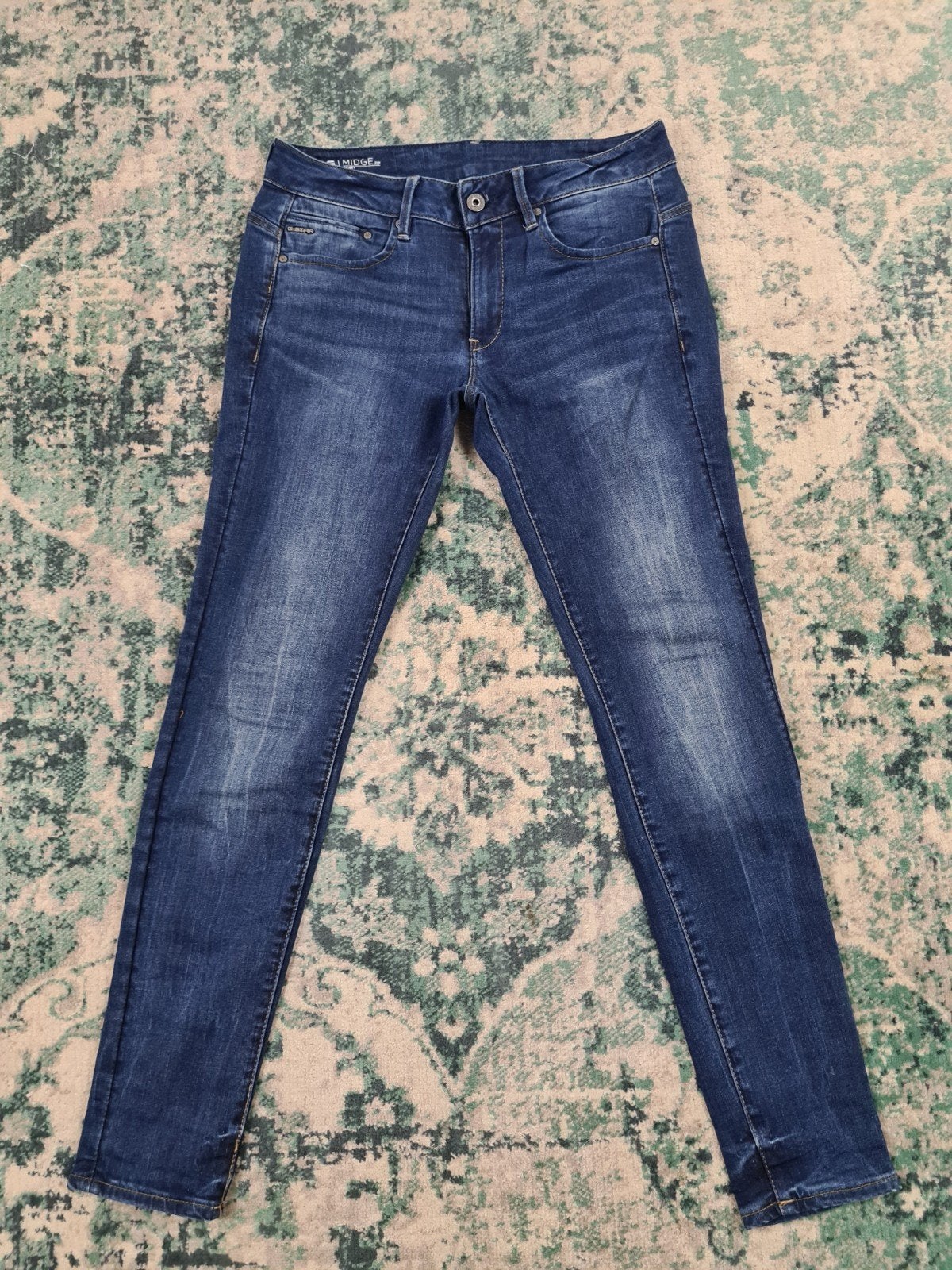 G-star raw Midge Zip skinny W28 L30 Dames Tulsi2830, Blauw, Ophalen of Verzenden, Zo goed als nieuw, W28 - W29 (confectie 36)