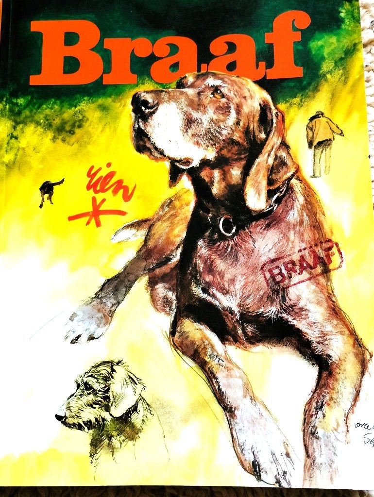 Rien Poortvliet BRAAF Hondenboek, Ophalen of Verzenden, Zo goed als nieuw, Honden, Rien Poortvliet