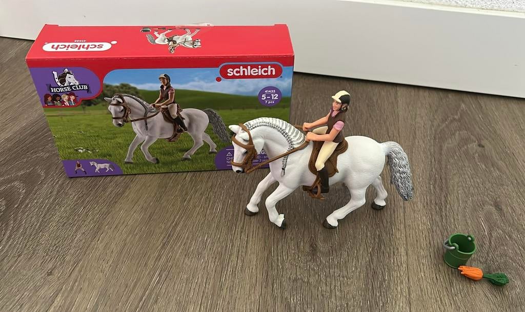 Schleich 41433 Amazone met lipizzanermerrie zgan, Ophalen of Verzenden, Zo goed als nieuw, Jongen of Meisje