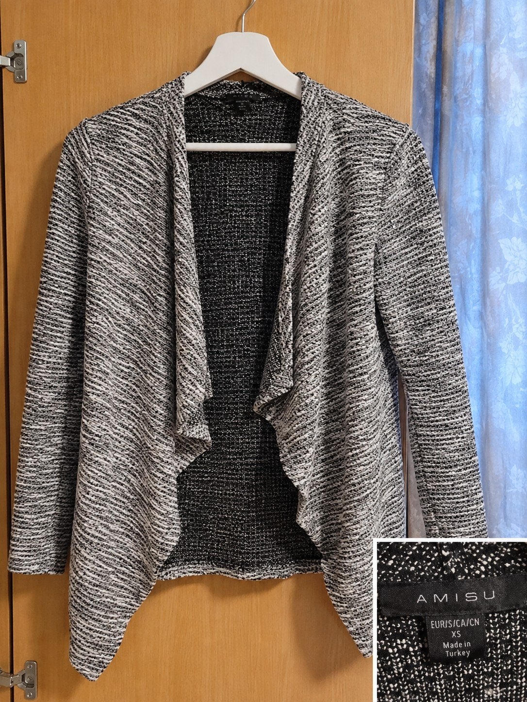 AMISU zwart-wit gebreid vest, maat XS, Zwart, Ophalen of Verzenden, Maat 34 (XS) of kleiner, AMISU
