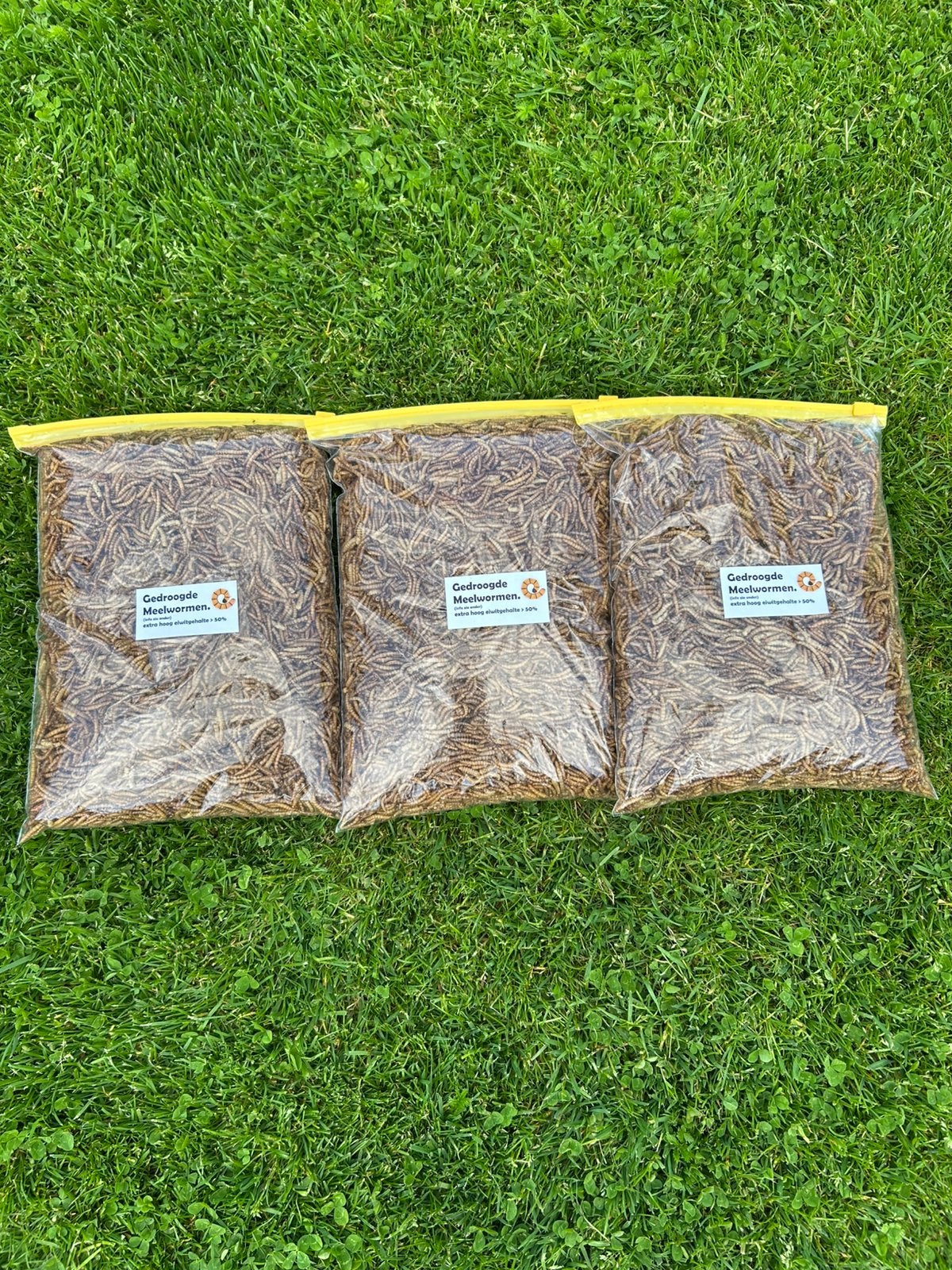 Te koop hersluitbare zak meelwormen 3 liter, Ophalen of Verzenden, Nieuw, Drinken en Voederen