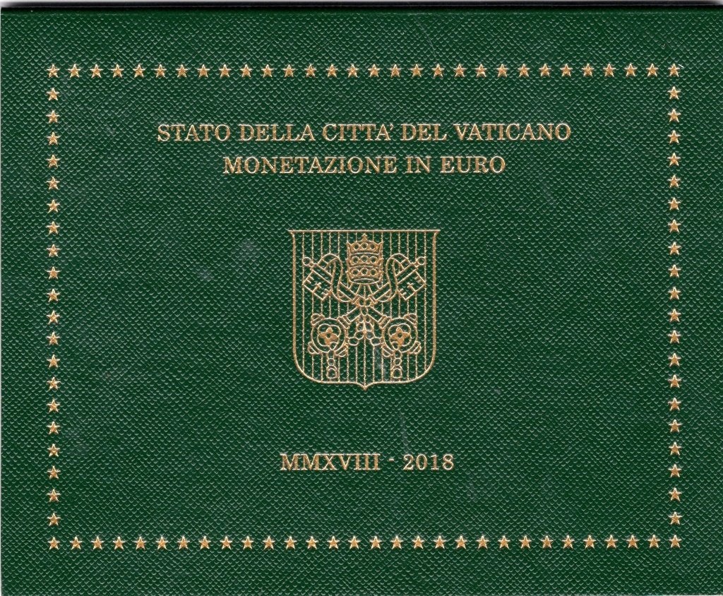 BU set Vaticaan 2018 - 1 cent t/m 2 euro - Blister, Verzenden, Vaticaanstad, Overige waardes, Setje