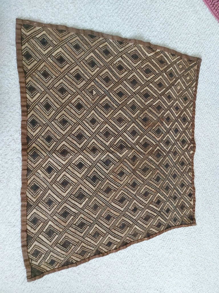 Kuba raffia doek Congo, fijn weefsel raffia, Antiek en Kunst, Verzenden