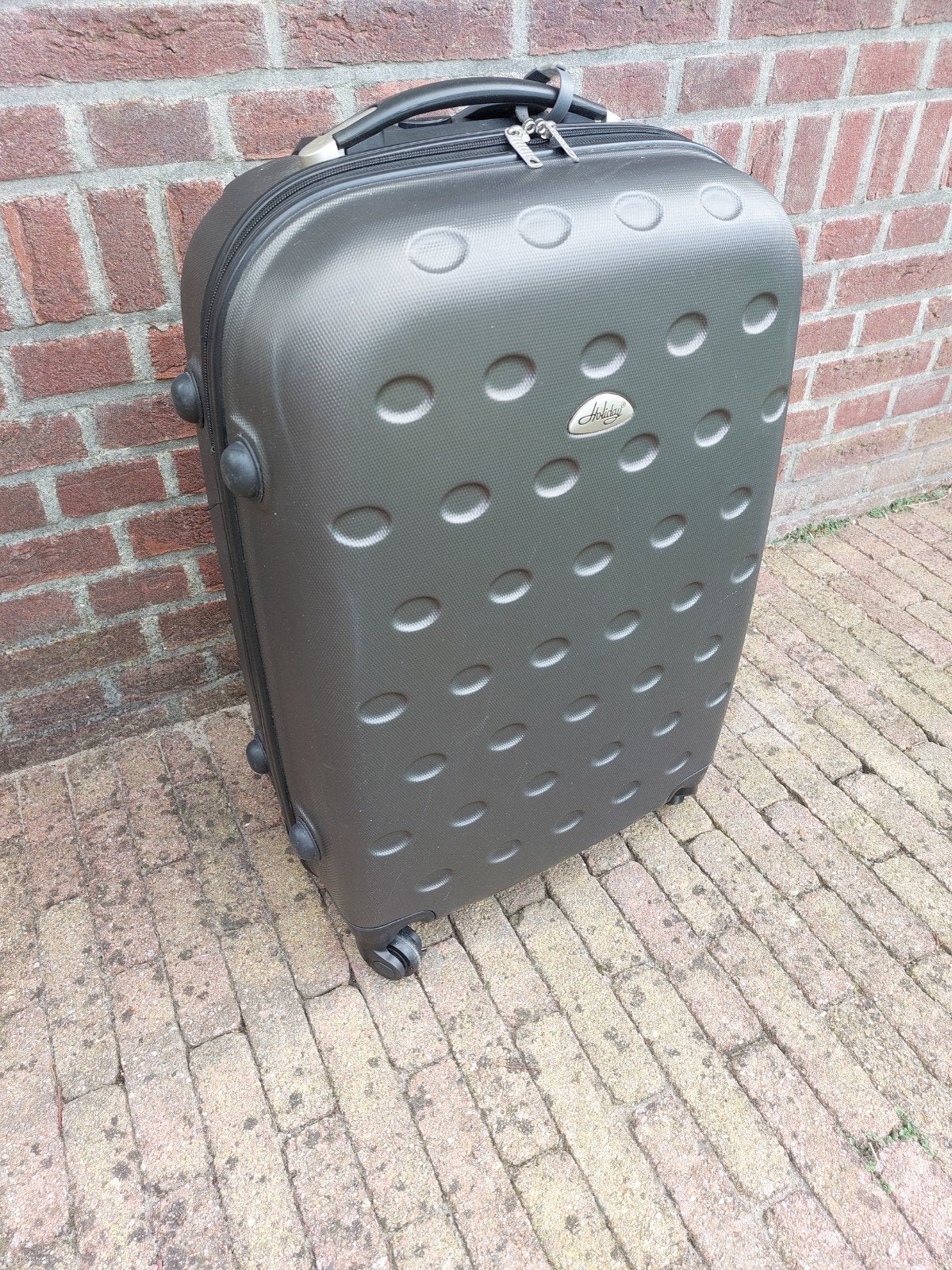 Koffer 24 inch - Handige reiskoffer met wieltjes, Uitschuifbare handgreep, Gebruikt, Hard kunststof, 35 tot 45 cm