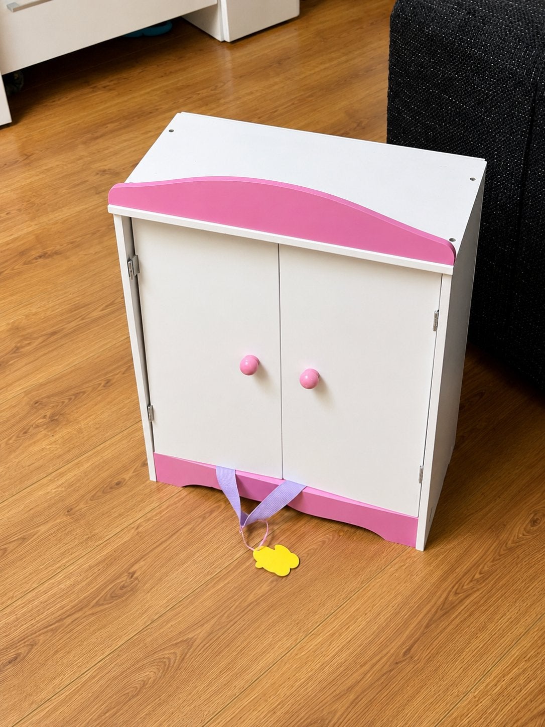 Grote set poppenspullen: kast, kinderstoel, bedje, keukentje, Ophalen of Verzenden, Gebruikt, Overige typen