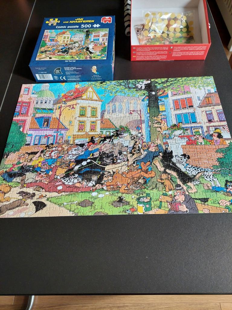 Jan van Haasteren Comic Puzzel - Get That Cat! (500 stukjes), Hobby en Vrije tijd, Denksport en Puzzels, Ophalen, Minder dan 500 stukjes