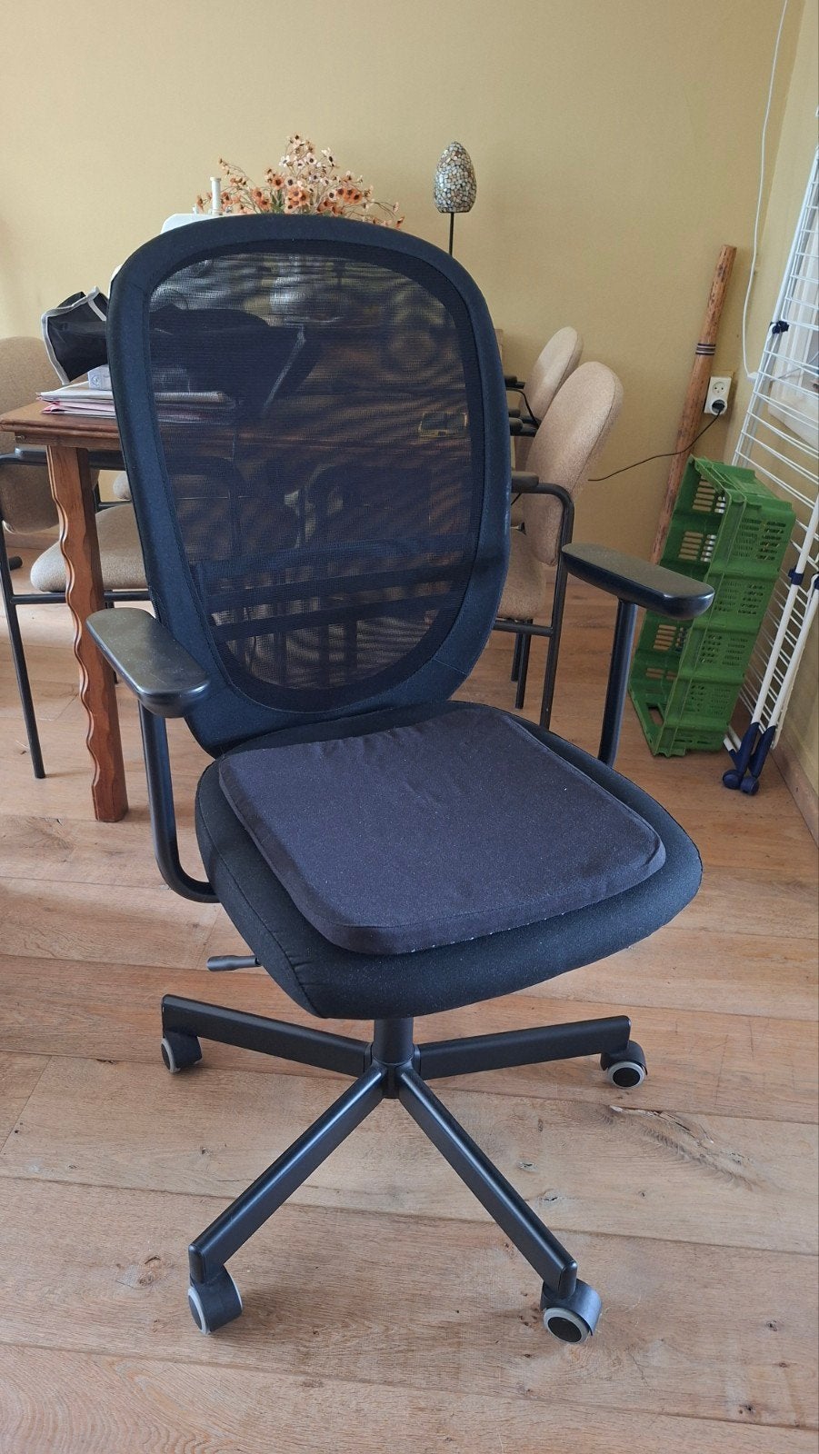 Flintan bureaustoel ikea, Huis en Inrichting, Bureaustoelen, Ophalen, Zwart
