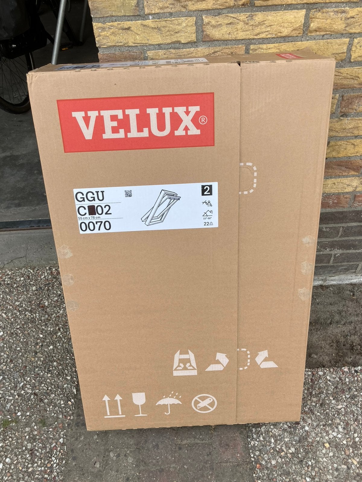 Velux tuimelraam kunststof, Doe-het-zelf en Verbouw, Glas en Ramen, Ophalen, Gebruikt, Minder dan 80 cm, Minder dan 80 cm