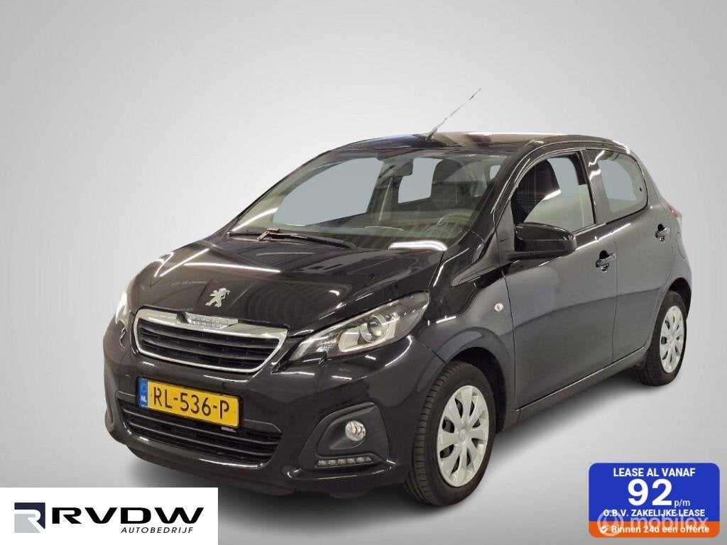 Peugeot 108 1.0 e-VTi Active✅ 2018 ✅KM 50240 ✅ SCHERPE, Auto's, Voorwielaandrijving, Euro 6, 4 stoelen, Zwart