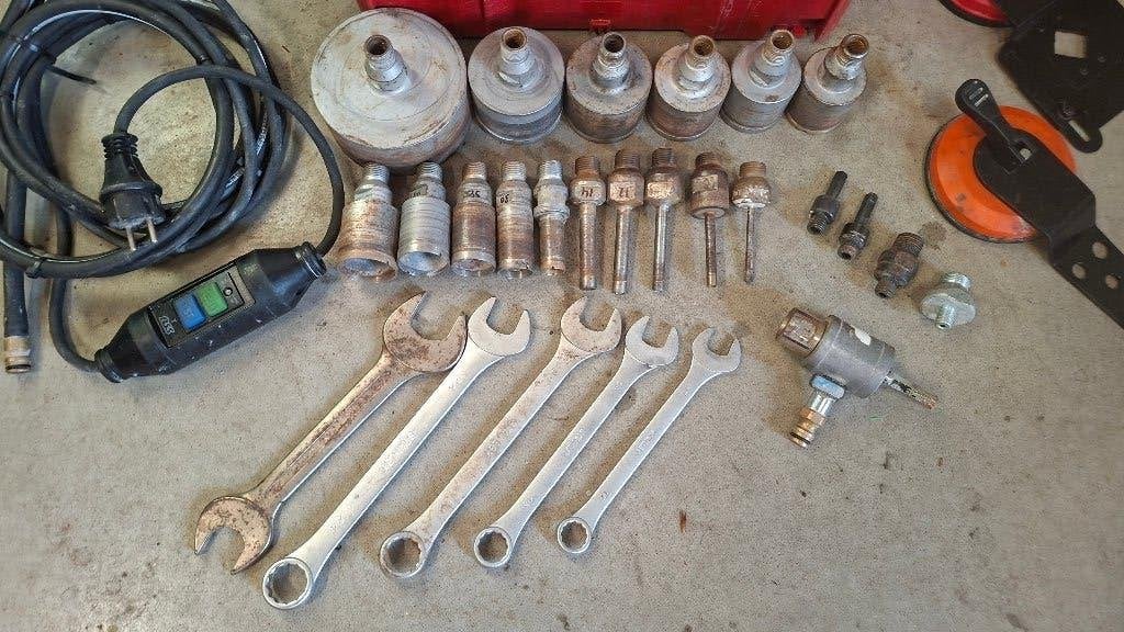 Flex LE 12-3 100 WET tegelboor set slijpmachine., ,, Ophalen of Verzenden, Zo goed als nieuw, ,