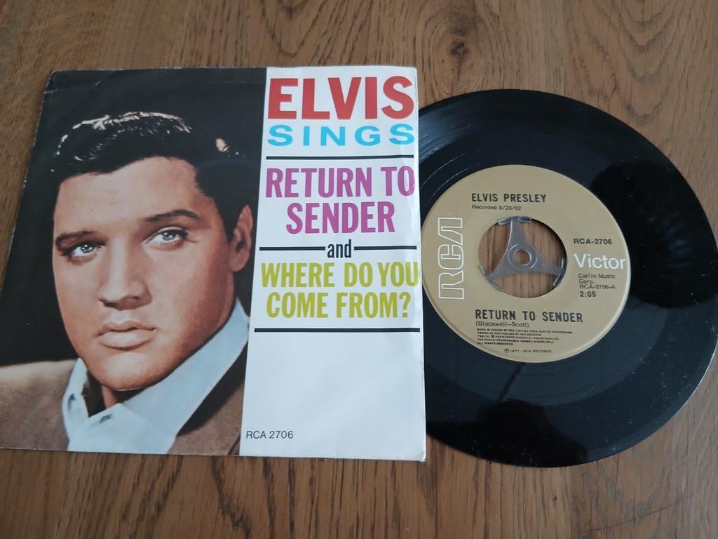 VINYL SINGLE   ELVIS PRESLEY  1977, Single, Ophalen of Verzenden, Rock en Metal, 1970 - 1979