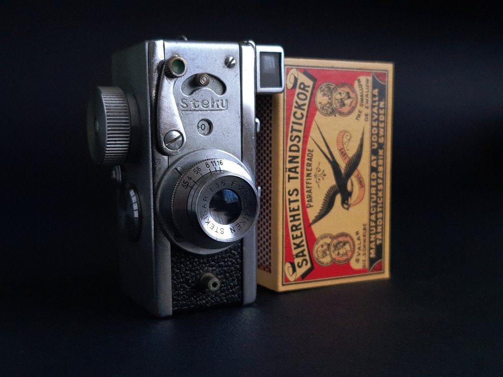 Steky III B miniatuurcamera, werkend, Ophalen of Verzenden, Gebruikt, Compact, Overige Merken