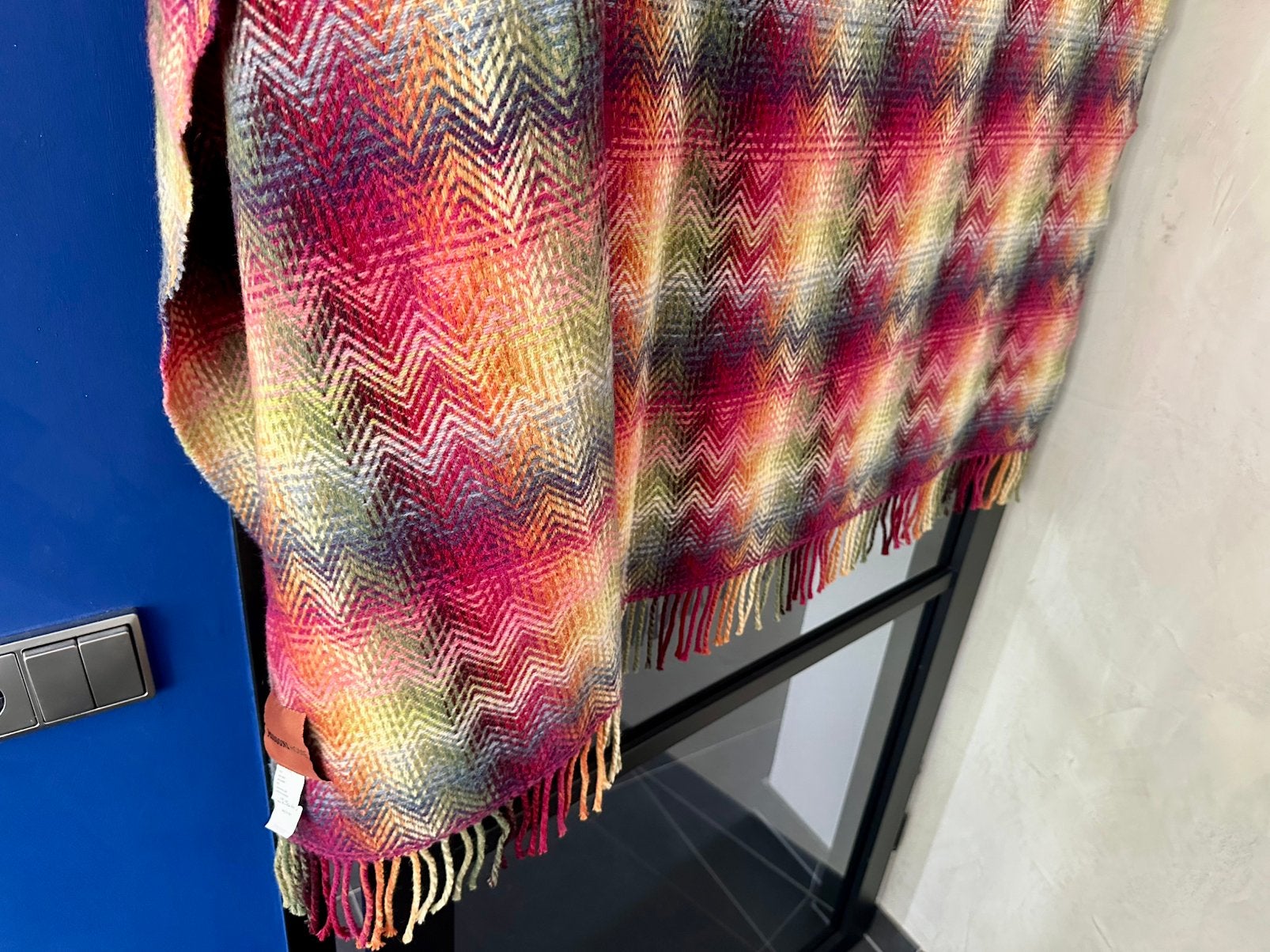 Missoni Home Montgomery Throw Sprei Plaid, 190 cm, 130 cm, Wol, Ophalen of Verzenden