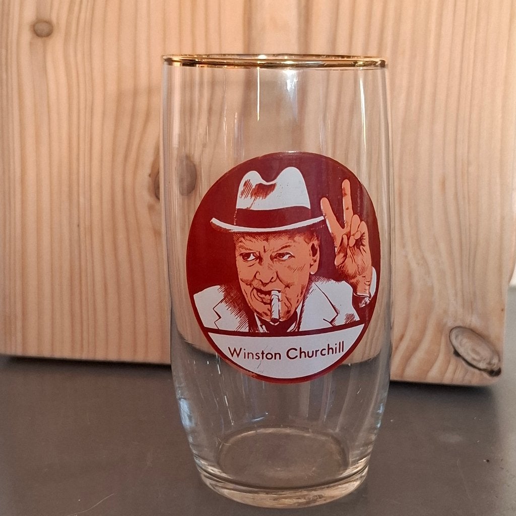 Glas winston churchill nieuw, Verzamelen, Ophalen of Verzenden, Nieuw, Frisdrankglas