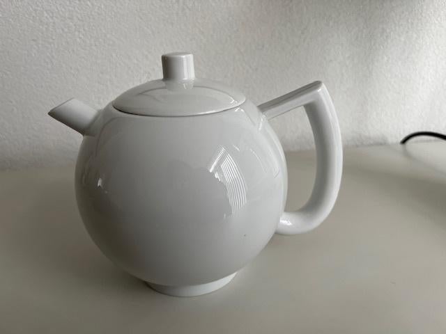 Arzberg City White River theepot – Lutz Rabold, Gebruikt, Verzenden, Overige typen, Effen