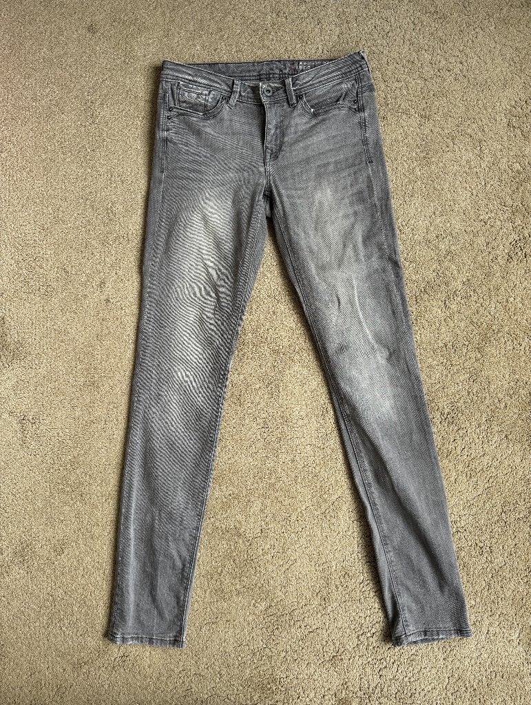 edc by Esprit – Slim Fit Jeans Grijs – W26 L32, Verzenden, Gedragen, Grijs, W27 (confectie 34) of kleiner