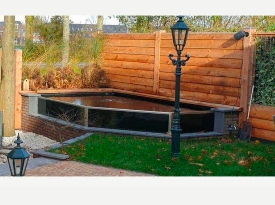 Grote Koivijver met raam - frame van RVS, Tuin en Terras, Vijvers, Ophalen